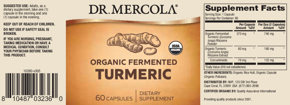 Fermented Turmeric, 60 Capsules