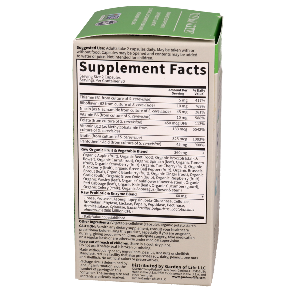 Vitamin Code® RAW B-Complex, 60 Vegan Capsules
