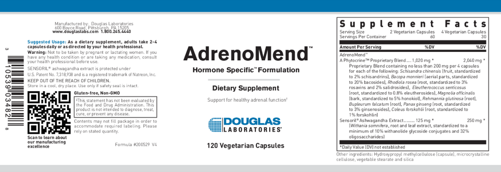 AdrenoMend, 120 Capsules