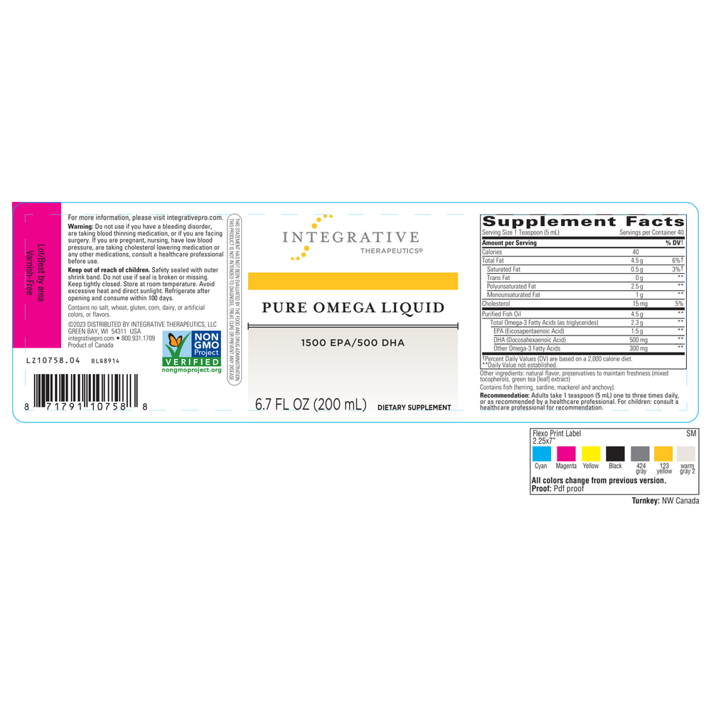 Pure Omega Liquid, 200 mL