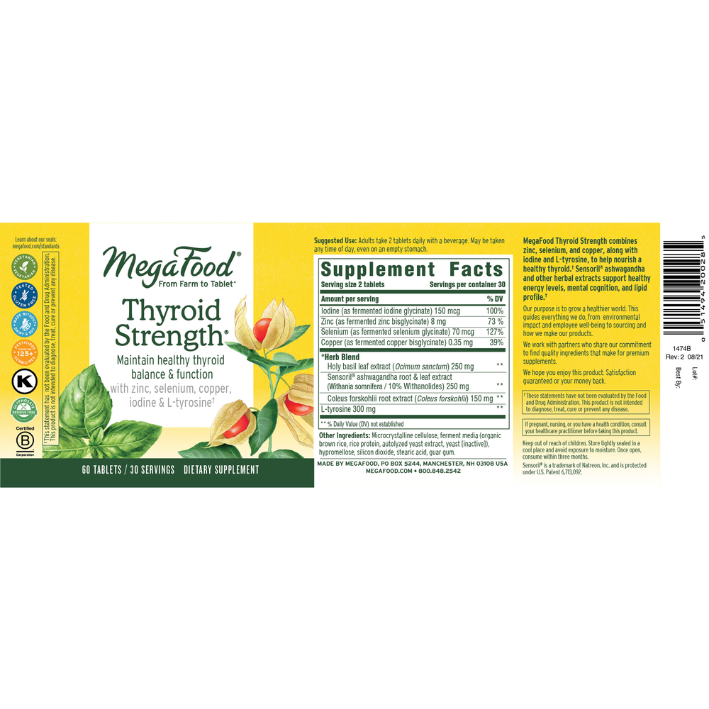 Thyroid Strength®, 60 Tablets