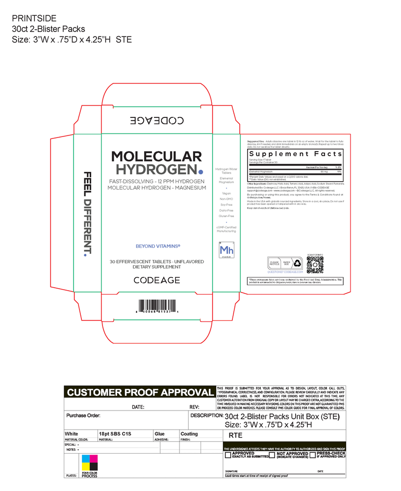 Molecular Hydrogen, 30 Tablets
