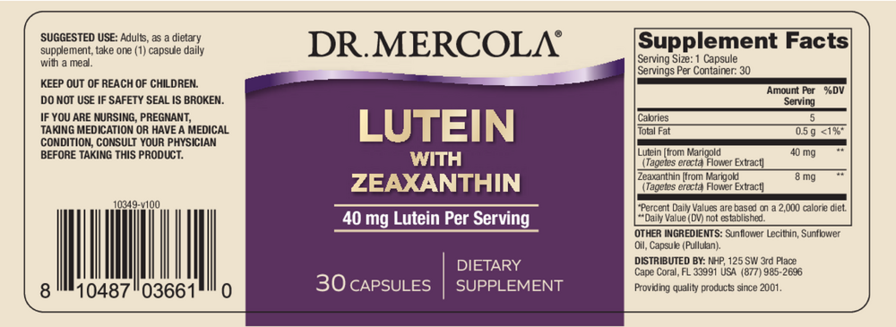 Lutein, 30 Capsules