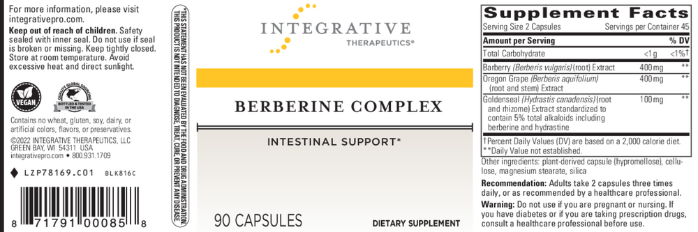 Berberine Complex, 90 Capsules