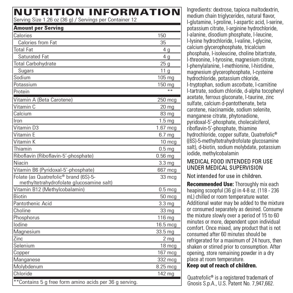 Physicians Elemental Diet Powder, 432 g