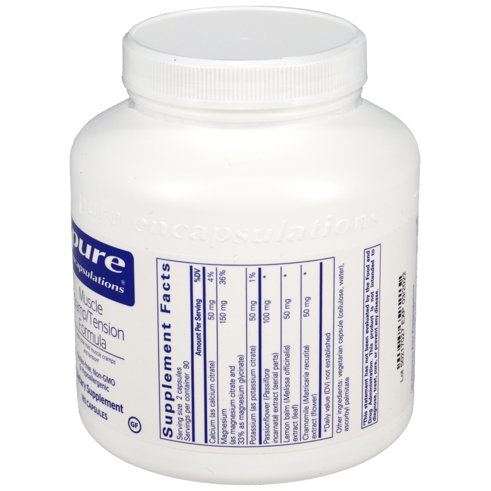Muscle Cramp/Tension Formula, 180 Capsules , Brand_Pure Encapsulations caps Emersons Form_Capsules Requires Consultation Size_180 Capsules
