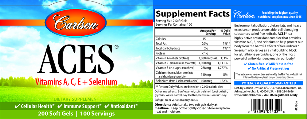 ACES, 200 Softgels