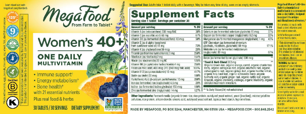 Women Over 40™ One Daily, 30 Tablets