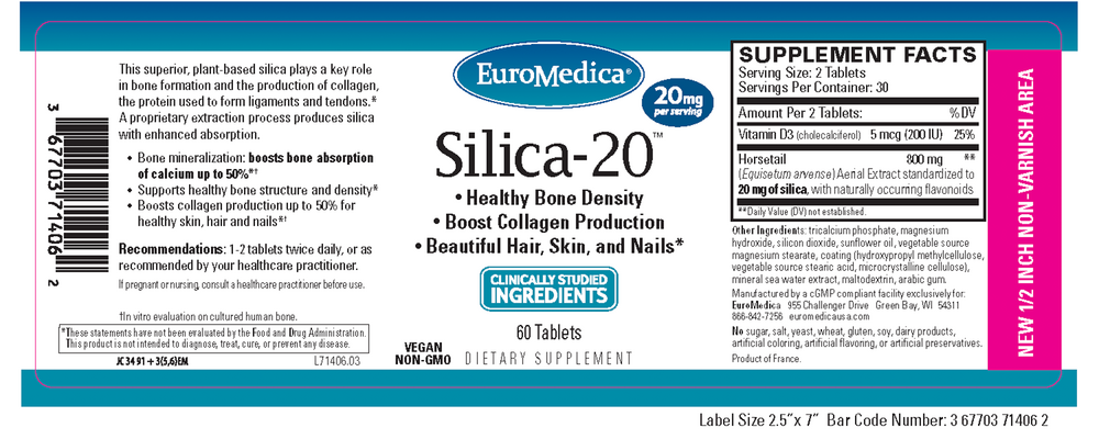 Silica-20, 20 mg, 60 Tablets