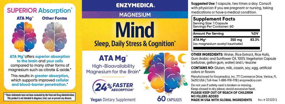 Magnesium Mind, 60 Capsules