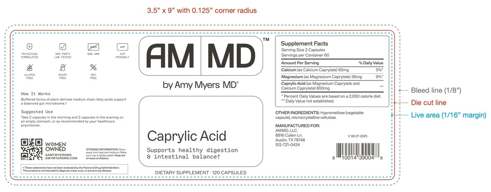Amy Myers MD Caprylic Acid - back