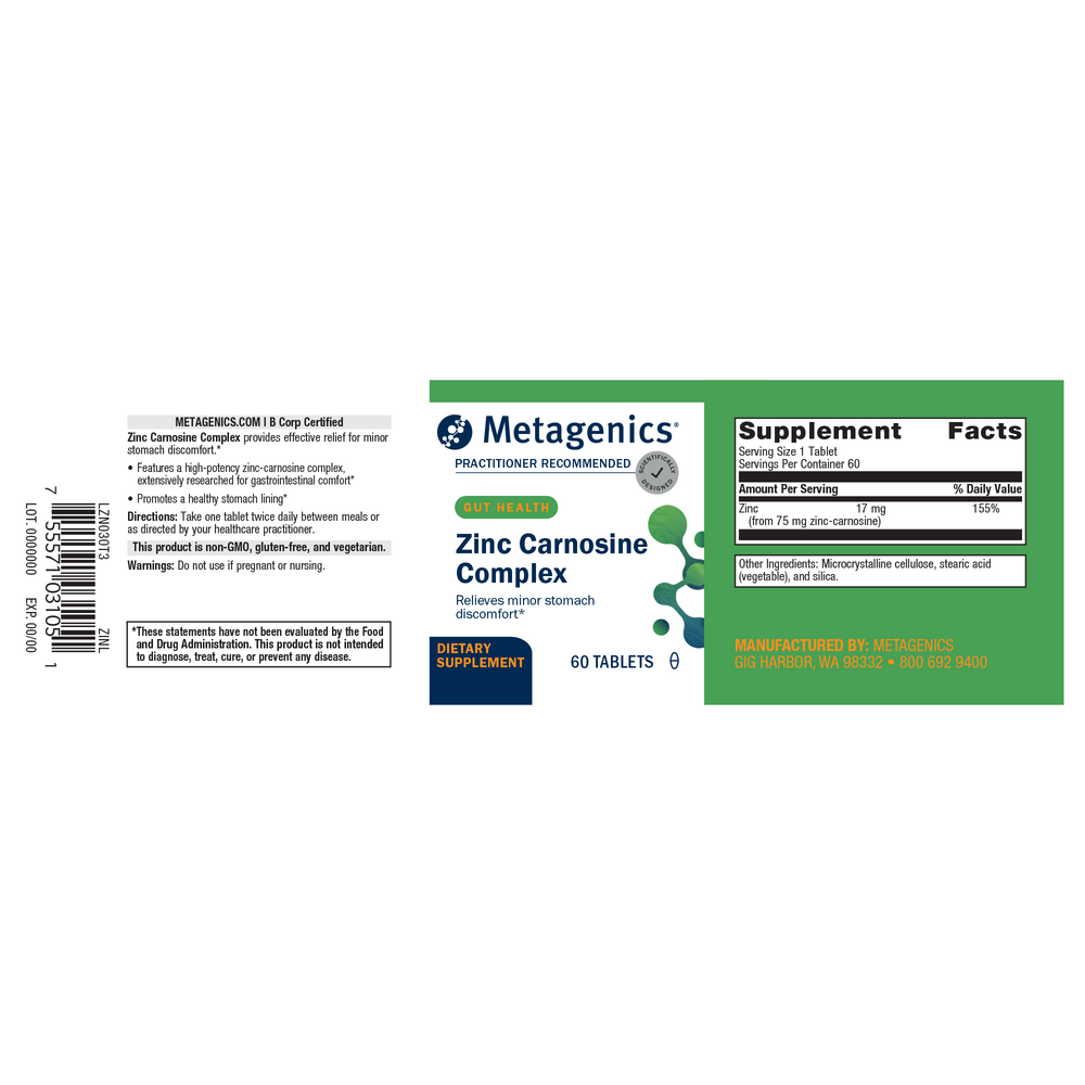 Zinlori 75®, 60 Tablets , Emersons Emersons-Alt Form_Tablets tabs