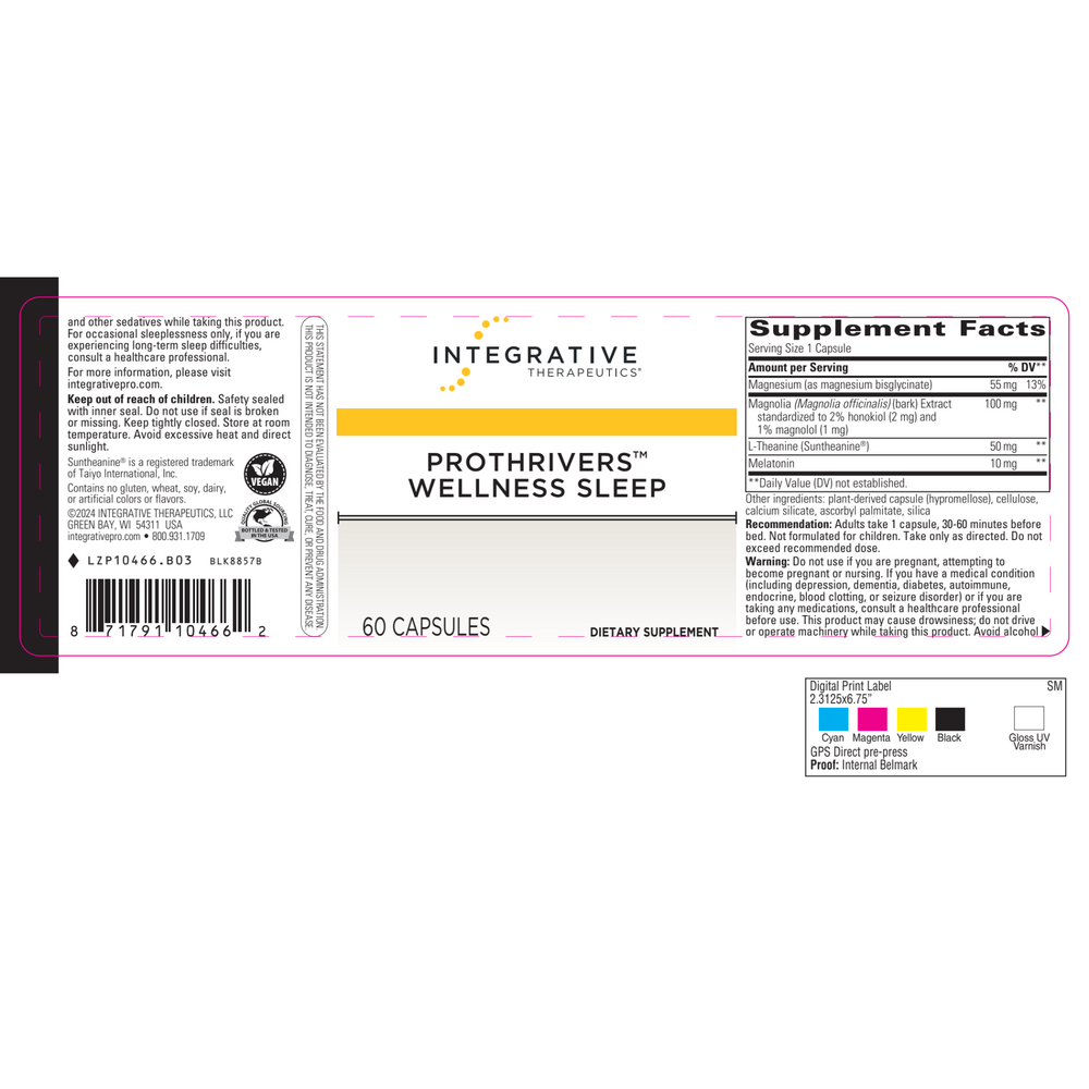 ProThrivers™ Wellness Sleep, 60 Capsules
