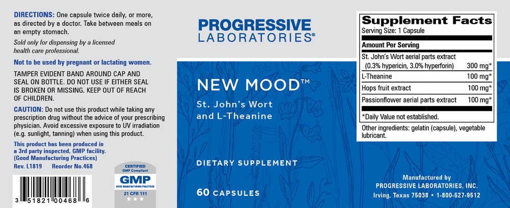 New Mood, 60 Capsules , Brand_Progressive Labs capsules Form_Capsules Requires Consultation Size_60 Capsules