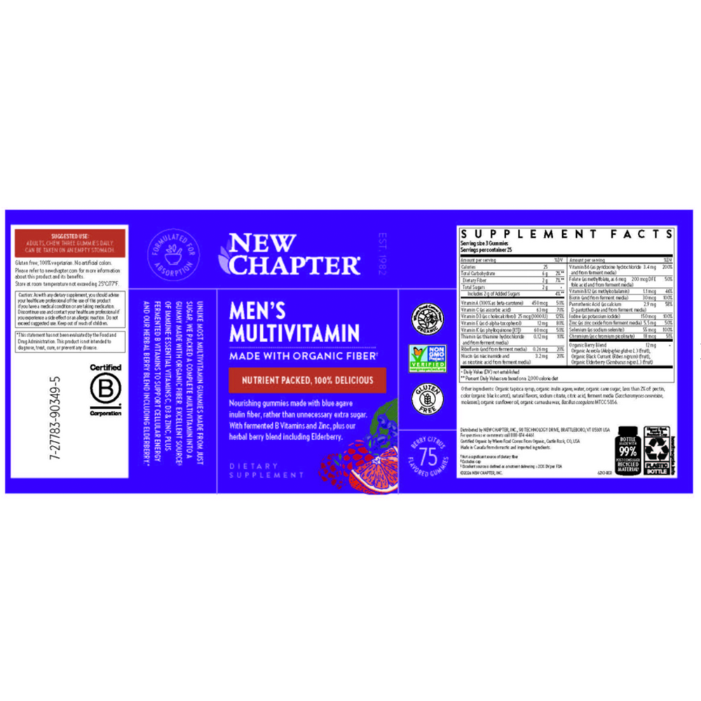 Men's Multivitamin Gummies, 75 Gummies