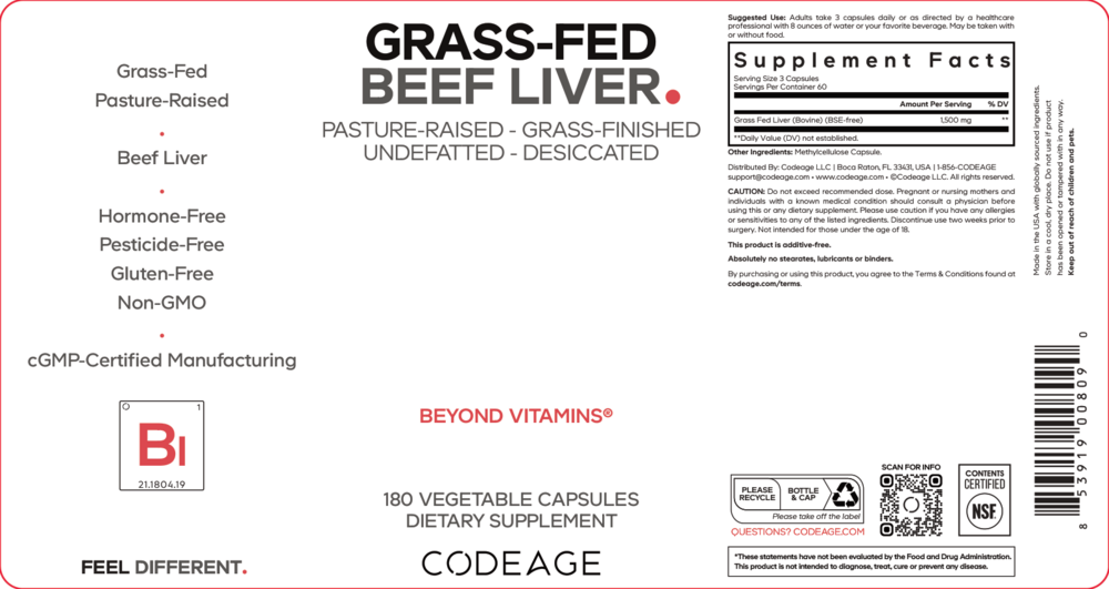 Codeage Beef Liver