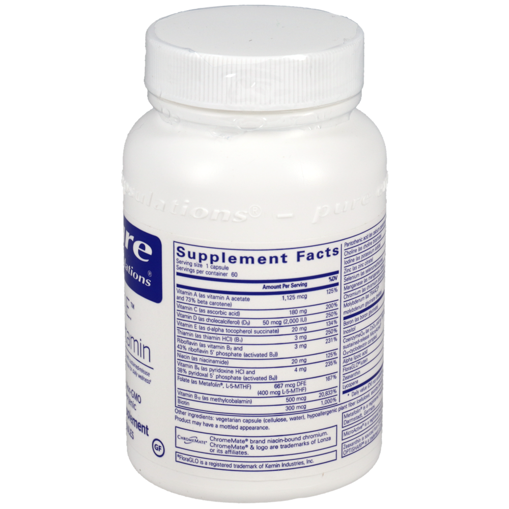 O.N.E. Multivitamin, 60 Capsules , Brand_Pure Encapsulations caps Form_Capsules Not Emersons Size_60 Caps