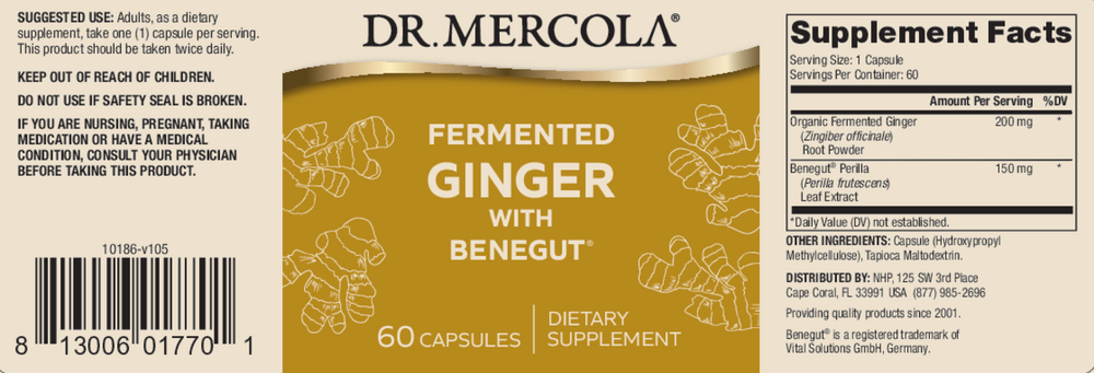 Fermented Ginger, 60 Capsules