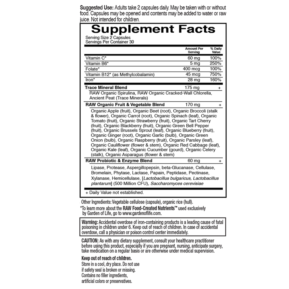 Vitamin Code® Healthy Blood™, 60 Vegan Capsules