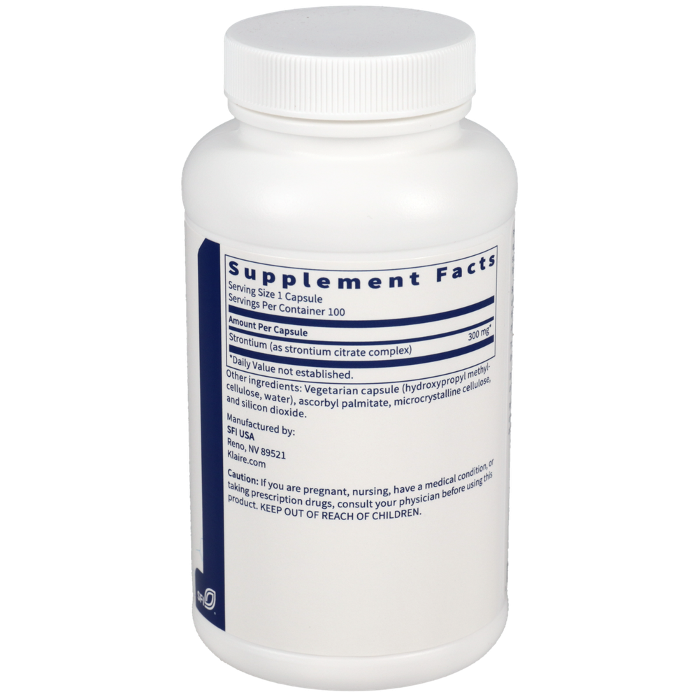 Strontium (Supports Bone Function), 100 Capsules