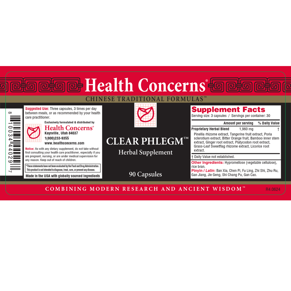 Clear Phlegm (Wen Dan Tang), 90 Capsules