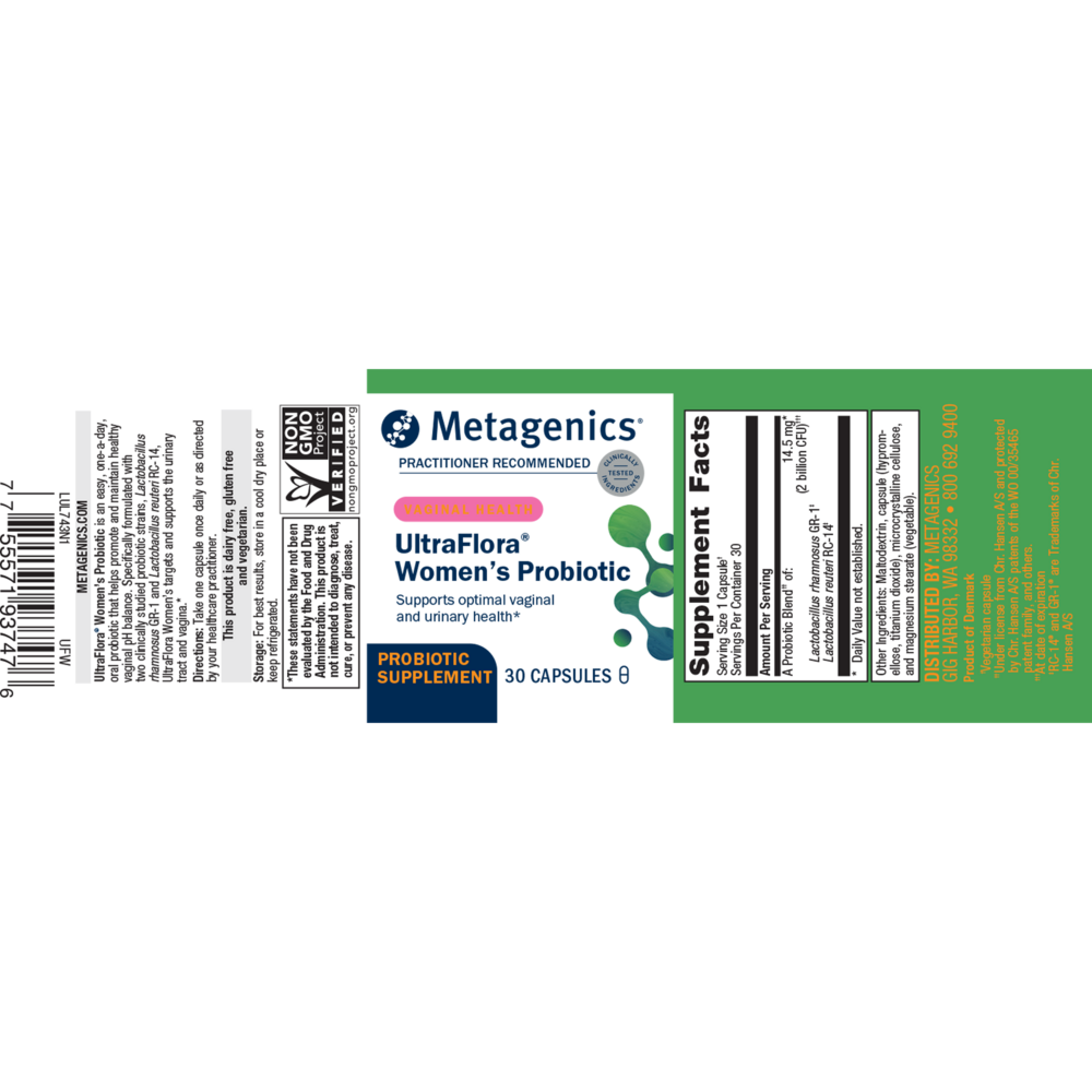 UltraFlora® Women's, 30 Capsules , caps Emersons Emersons-Alt Form_Capsules