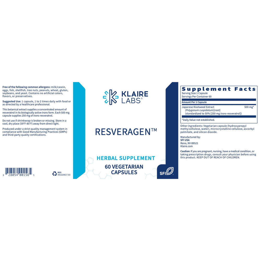 Resveragen™, 60 Capsules