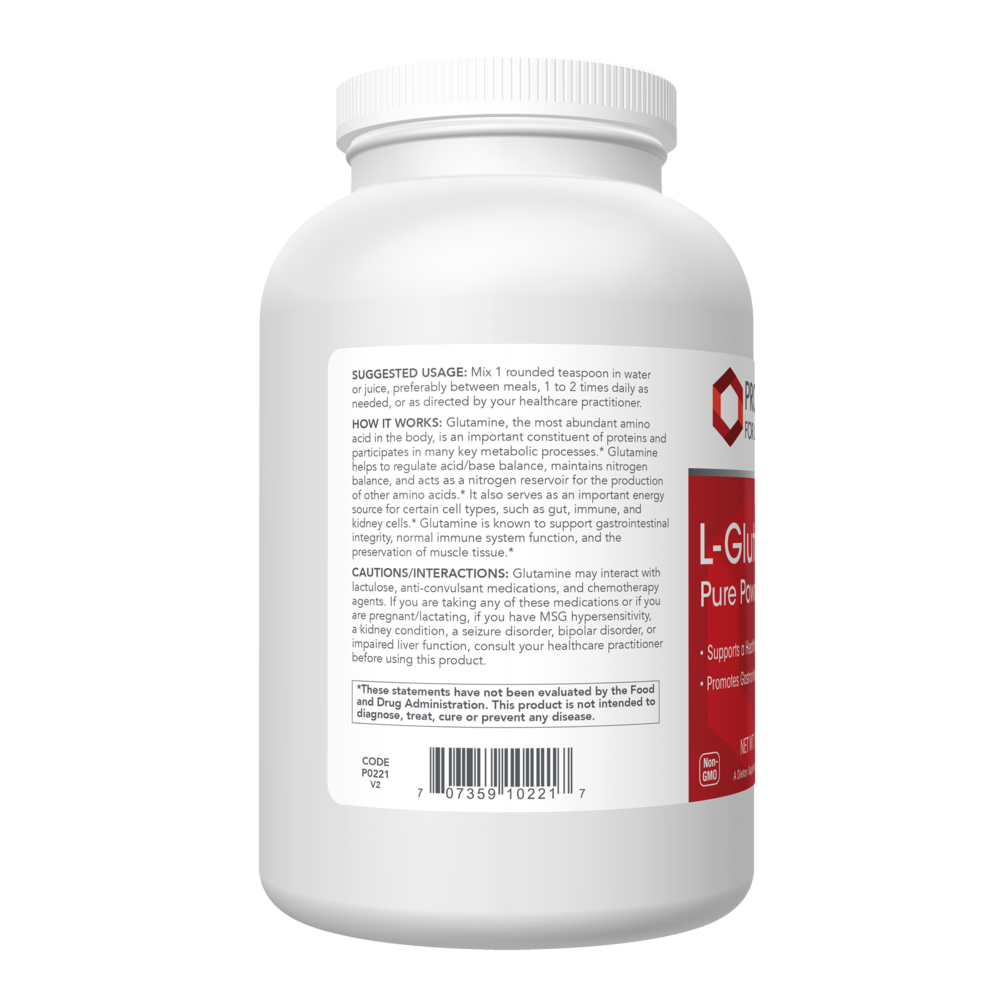 L-Glutamine Powder, 454 Grams , Brand_Protocol for Life Balance Form_Powder powder Requires Consultation Size_454 Grams