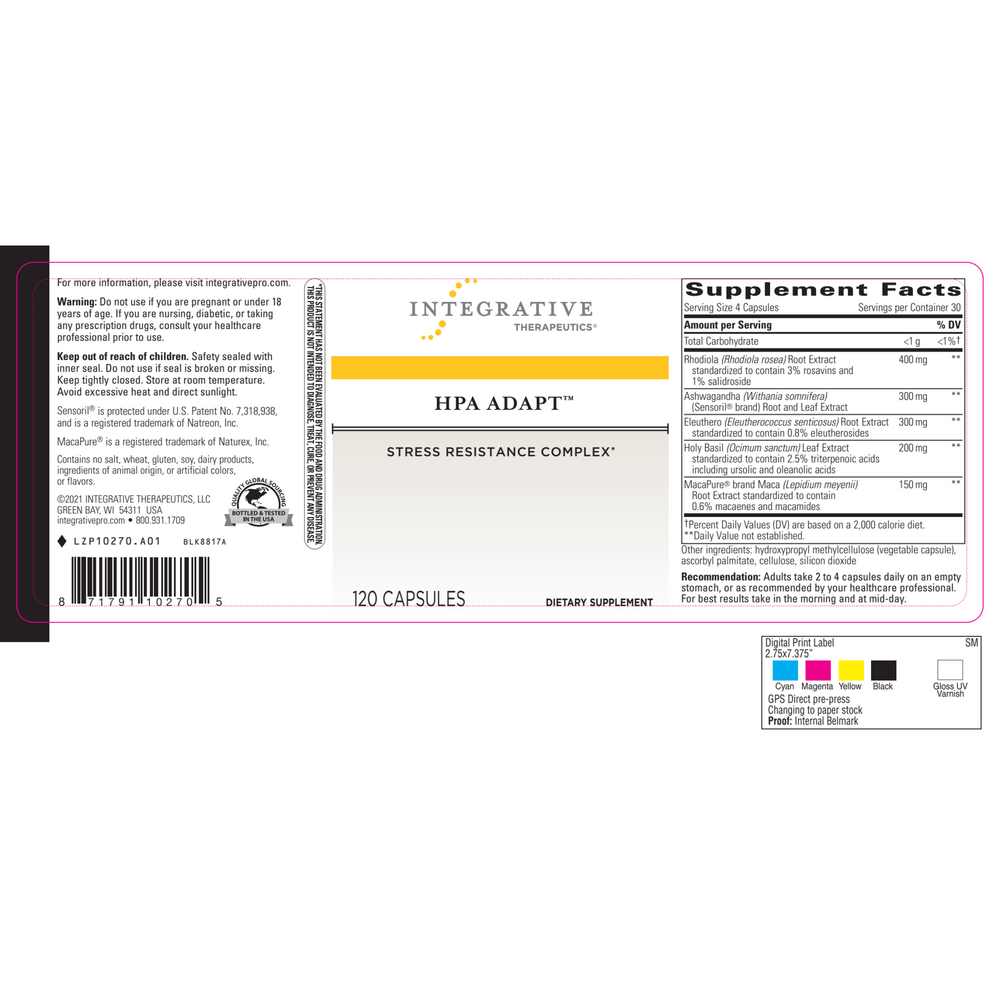 HPA Adapt, 120 Capsules