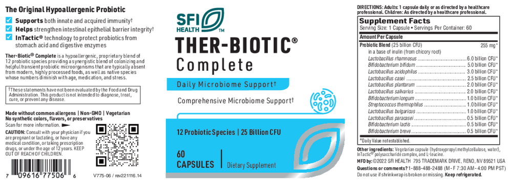 Ther-Biotic Complete 60 vegcaps