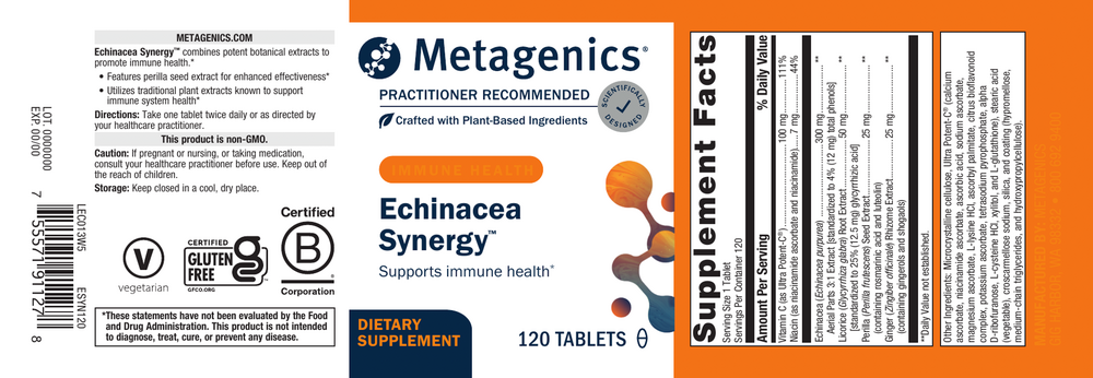 Echinacea Synergy™, 120 Tablets , Emersons Emersons-Alt Form_Tablets tabs