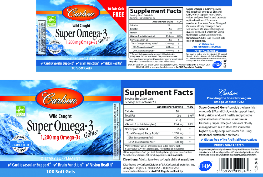 Super Omega-3 Gems 100 + 30 Softgels
