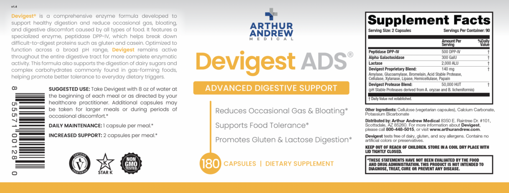 Arthur Andrew Medical Devigest ADS - back