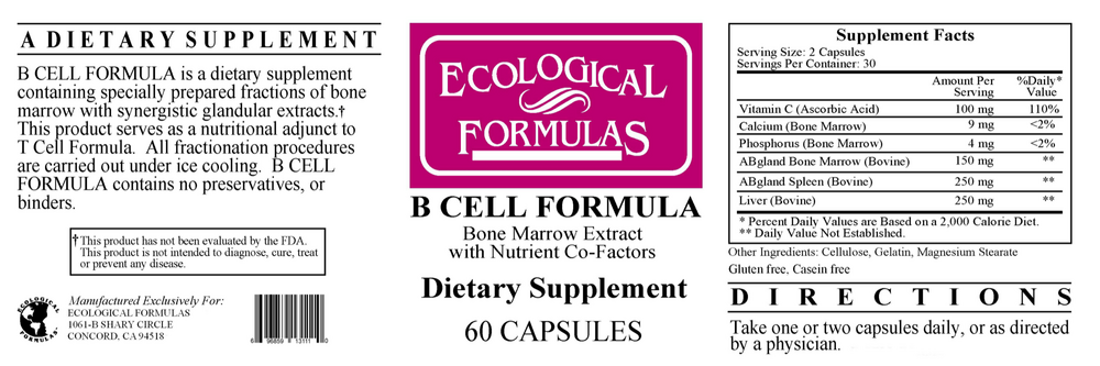B Cell Formula, 60 Capsules