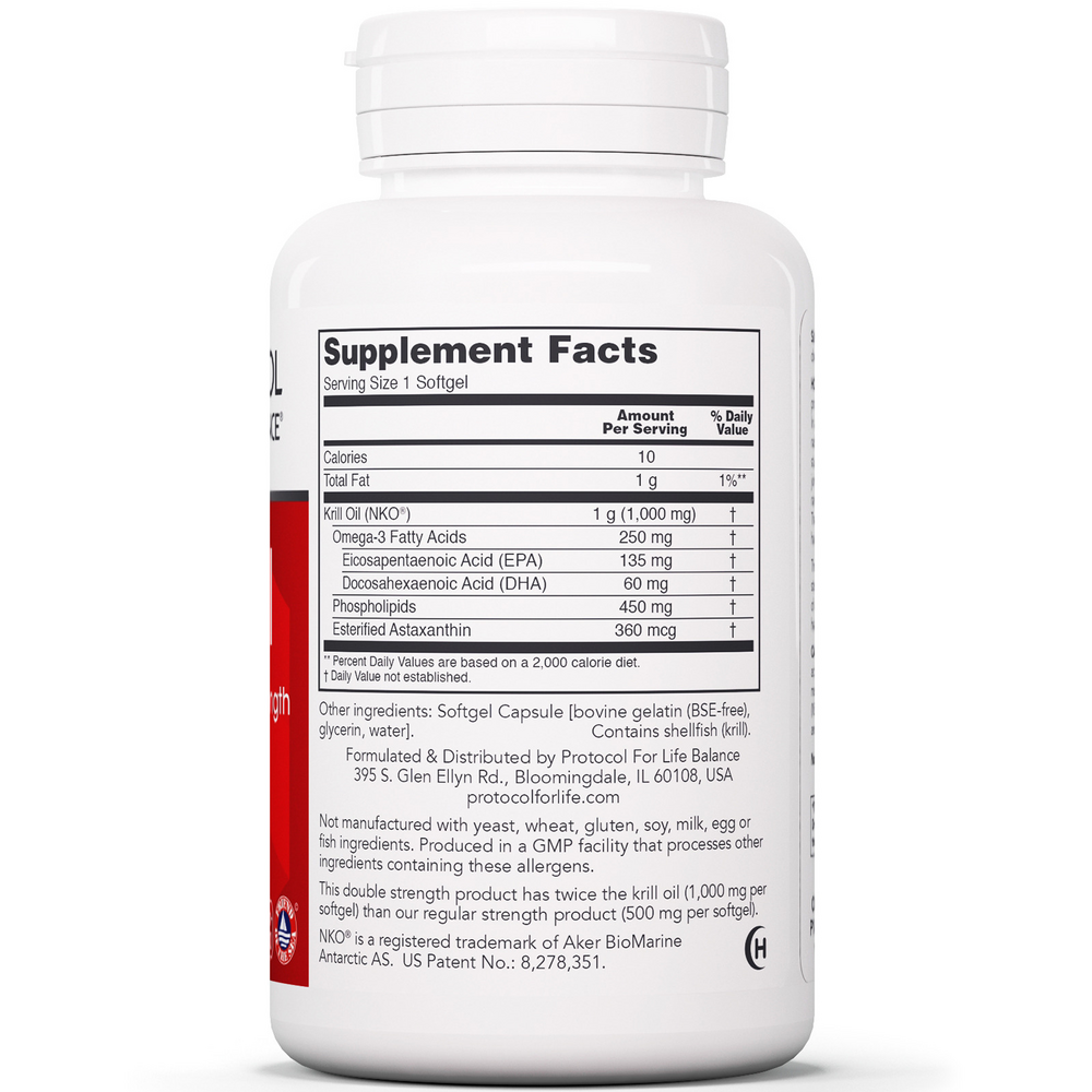 Neptune Krill Oil 1000mg, 60 Softgel Capsules , Brand_Protocol for Life Balance Form_Softgels Requires Consultation Size_60 Softgel Capsules softgels