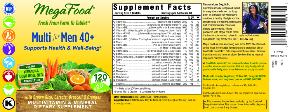 Multi for Men 40+, 120 Tablets