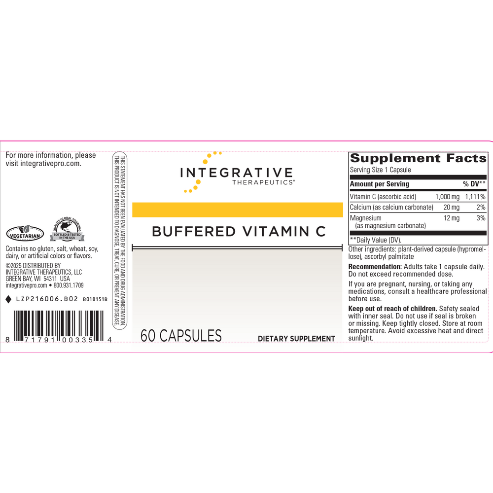 Buffered Vitamin C, 60 Capsules