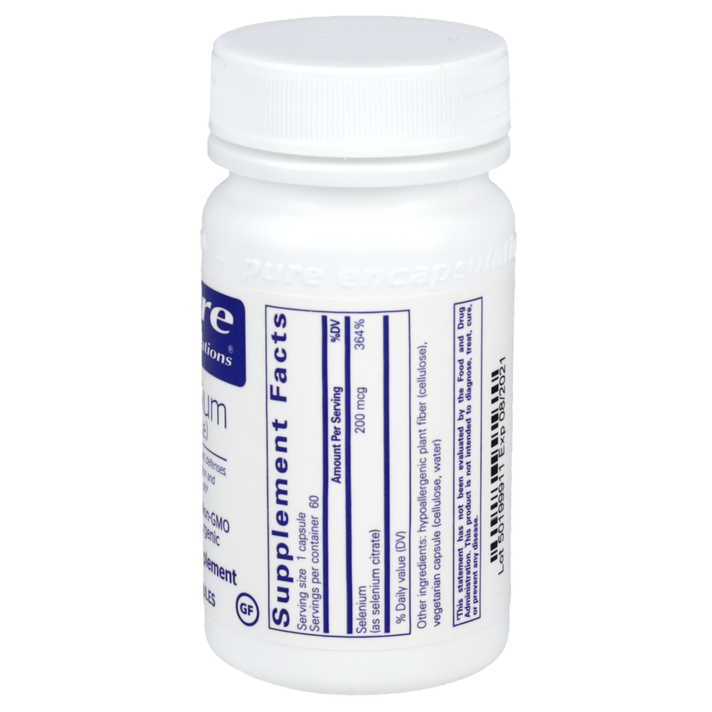 Selenium (citrate), 200 mcg, 60 Capsules , Brand_Pure Encapsulations caps Emersons Form_Capsules Requires Consultation Size_60 Capsules