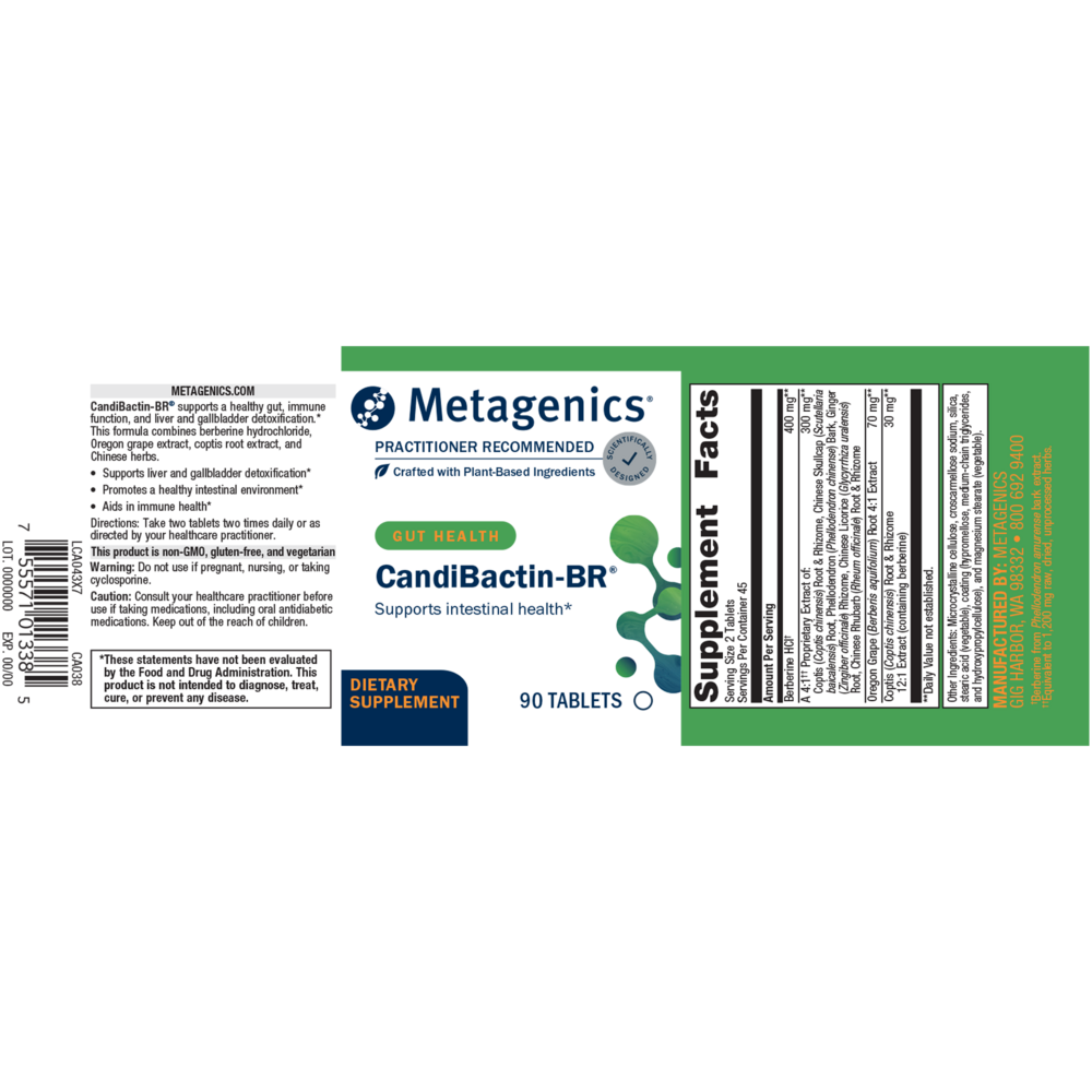 Candibactin-BR&reg;, 90 Tablets , Brand_Metagenics Form_Tablets Size_90 Tabs tabs
