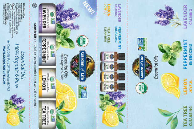 Organic Essential Oil Starter Kit, 1 Kit