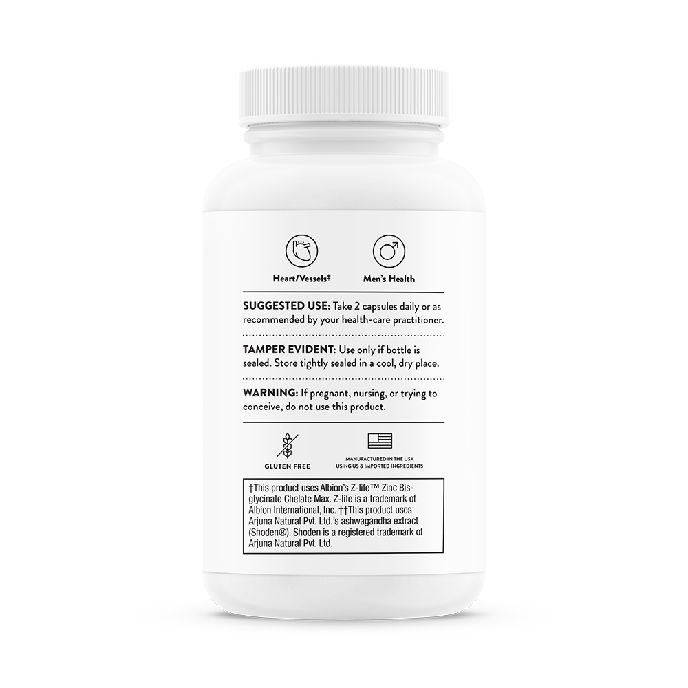 Advanced Testosterone Support, 60 Capsules , Brand_Thorne Research Form_Capsules Size_60 Capsules