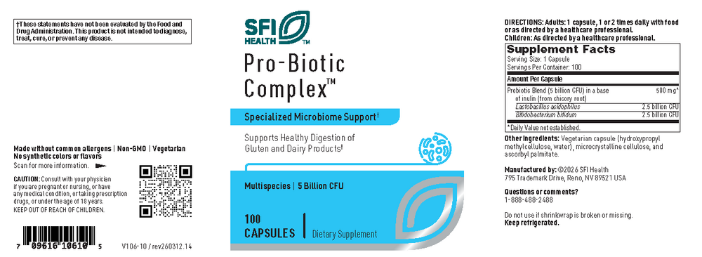 Pro-Biotic Complex, 100 vegcap