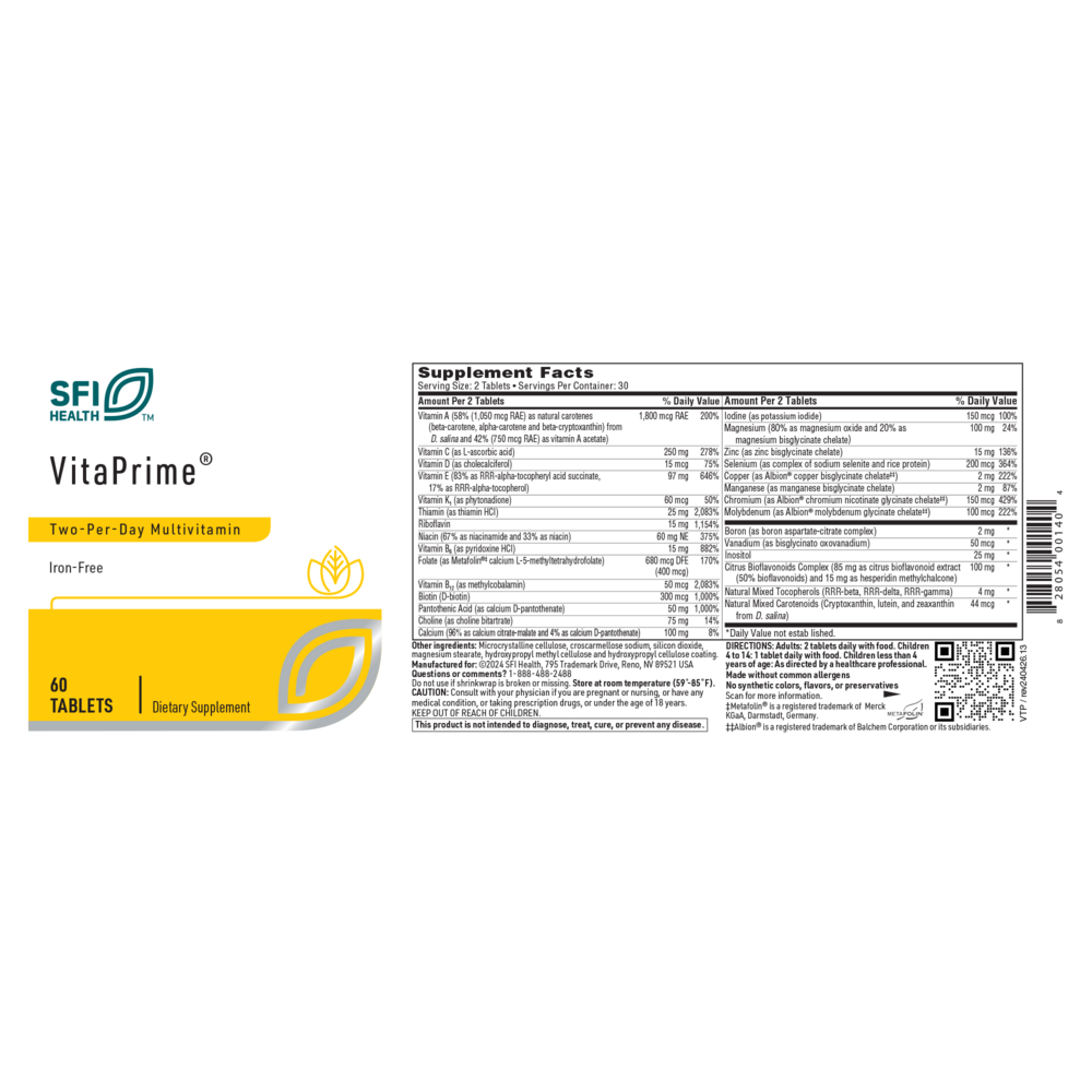 VitaPrime®, 60 Tablets