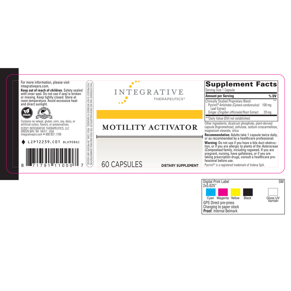 Motility Activator, 60 Capsules