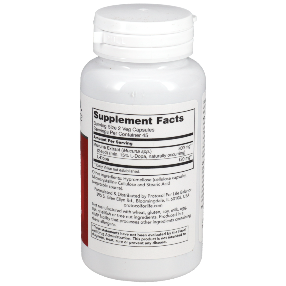 Mucuna Extract, 90 Capsules , Brand_Protocol for Life Balance capsules Form_Capsules Requires Consultation Size_90 Capsules