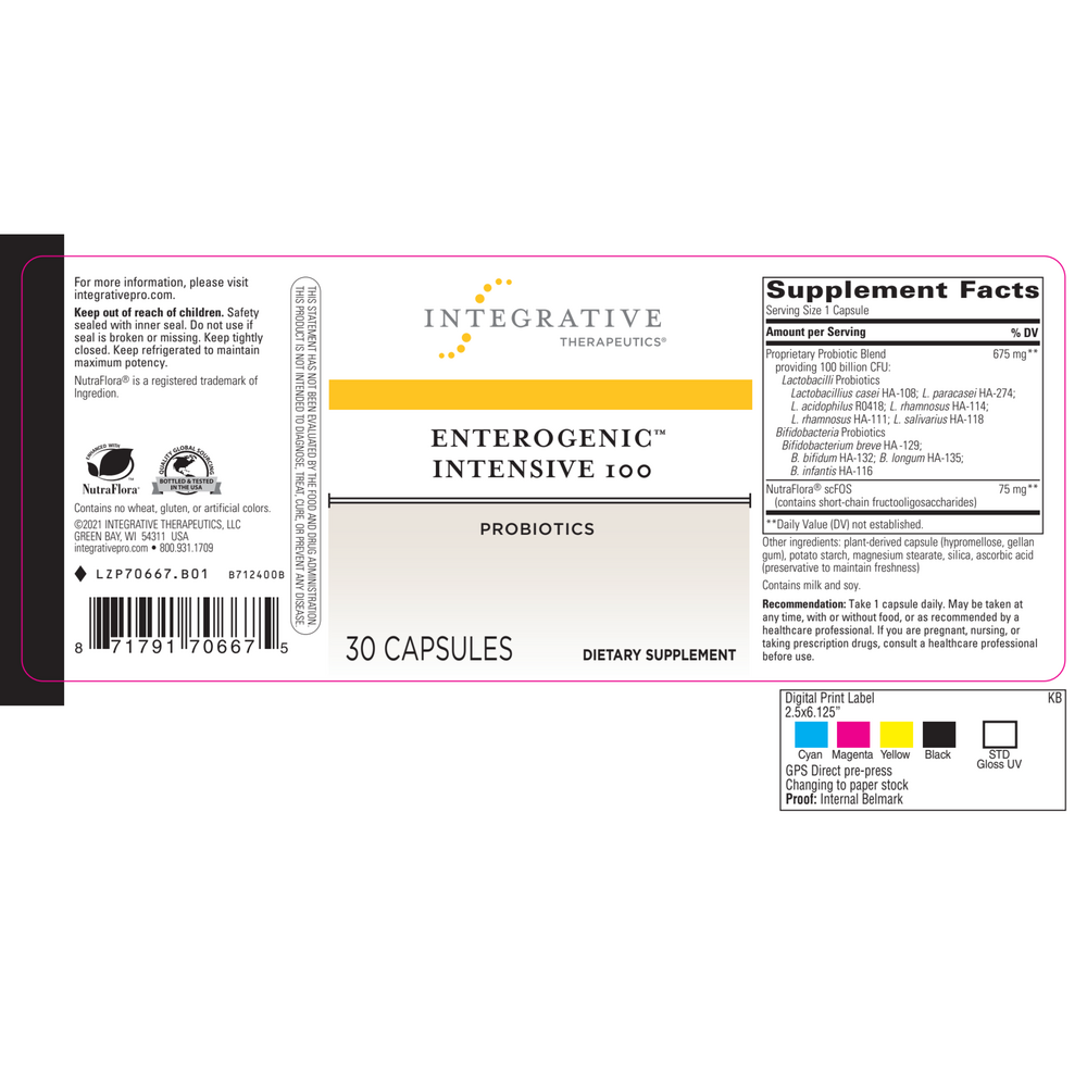 Enterogenic Intensive 100, 30 Capsules
