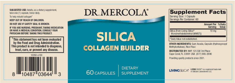 Silica Collagen Builder, 60 Capsules