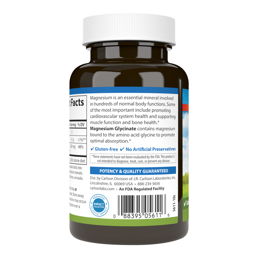 Magnesium Glycinate 200mg, 90 Tablets