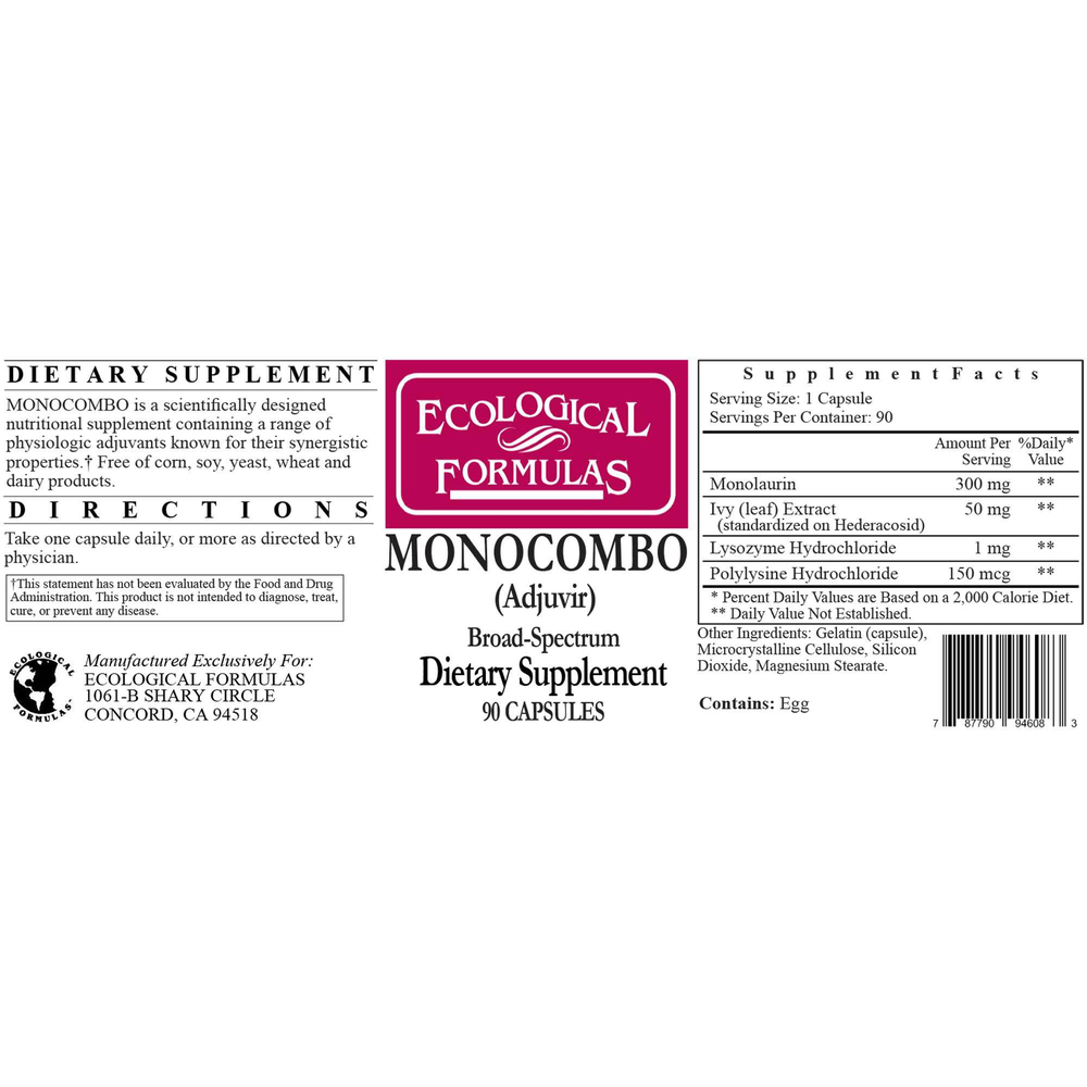 Monocombo (Adjuvir) Broad Spectrum, 90 Capsules