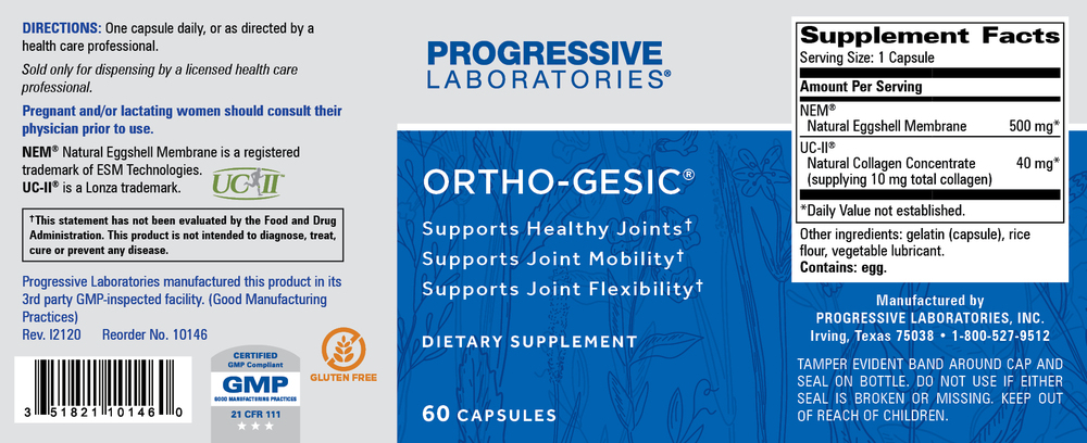 Ortho-gesic, 60 Capsules , Brand_Progressive Labs capsules Form_Capsules Requires Consultation Size_60 Capsules
